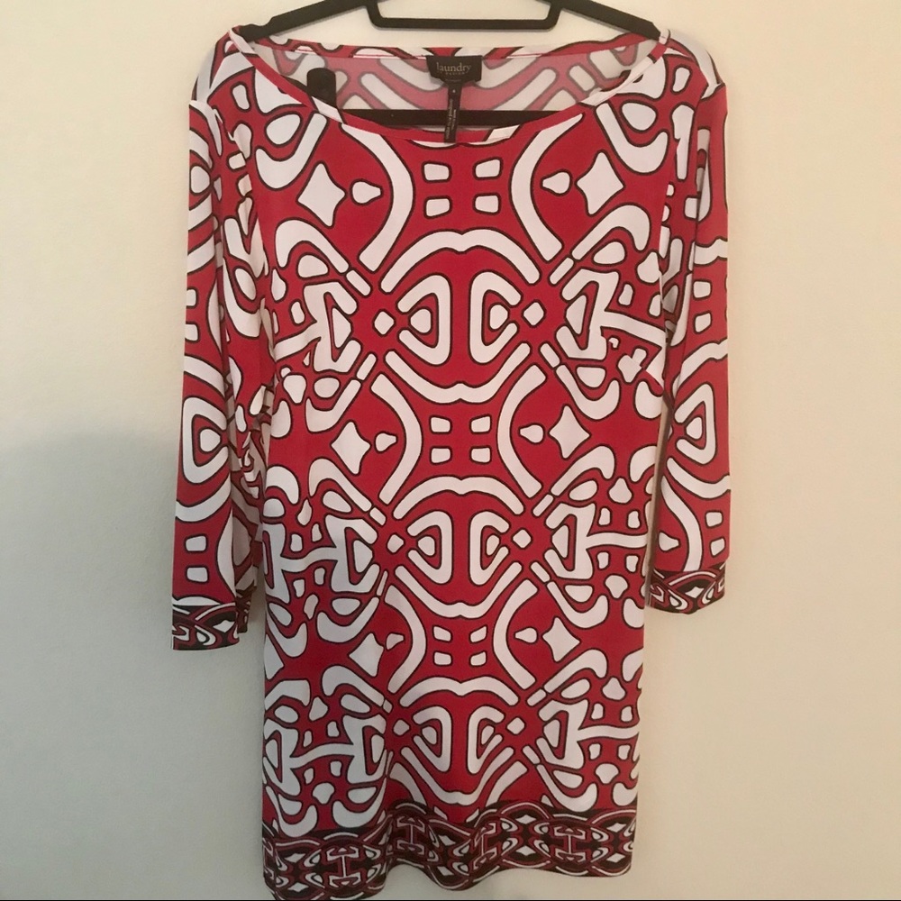 Chinese Laundry Red Patterned Dress